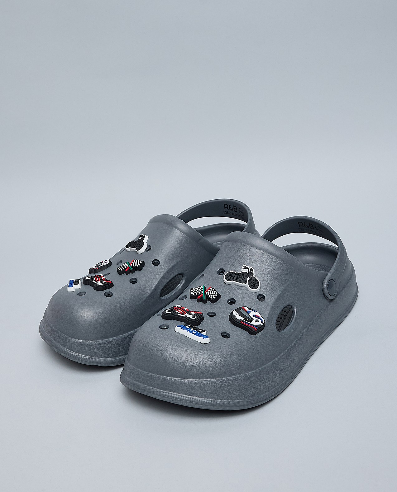 Charm Detail Slingback Clogs