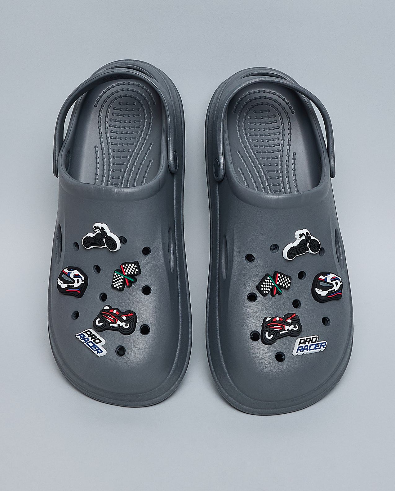 Charm Detail Slingback Clogs
