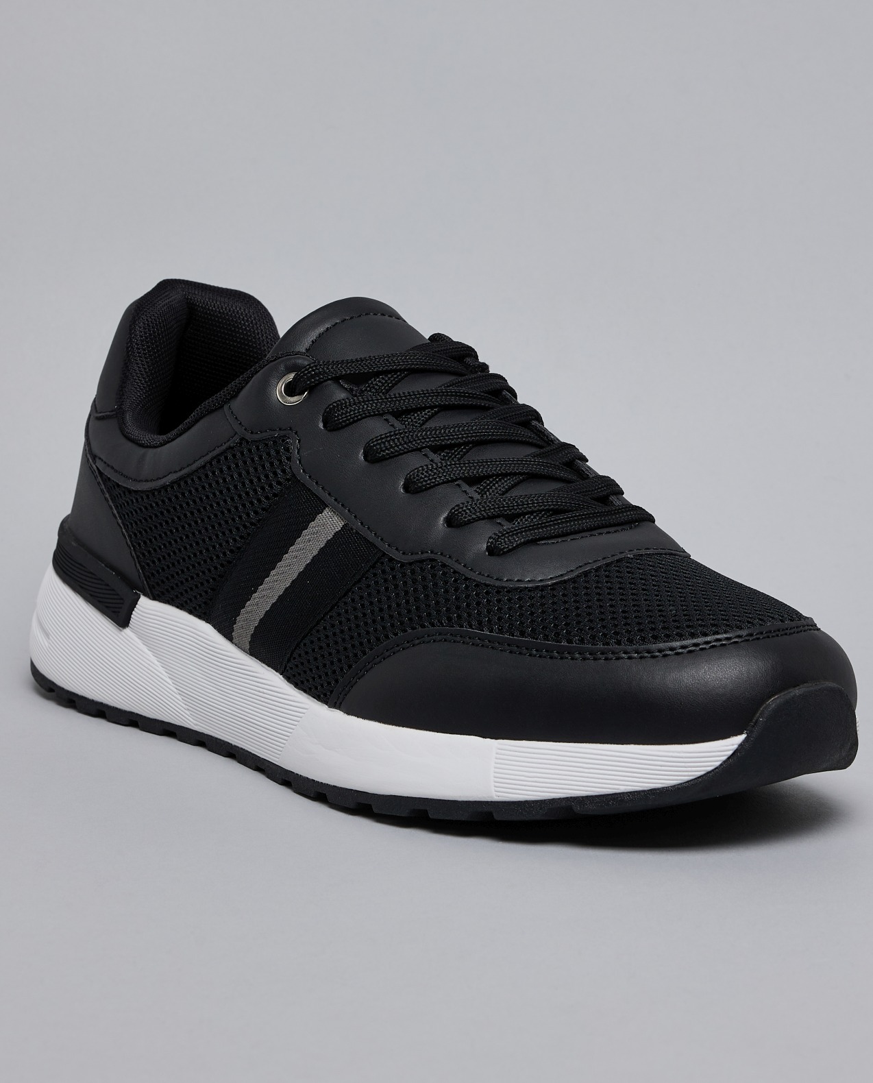 Solid Lace Up Casual Shoes