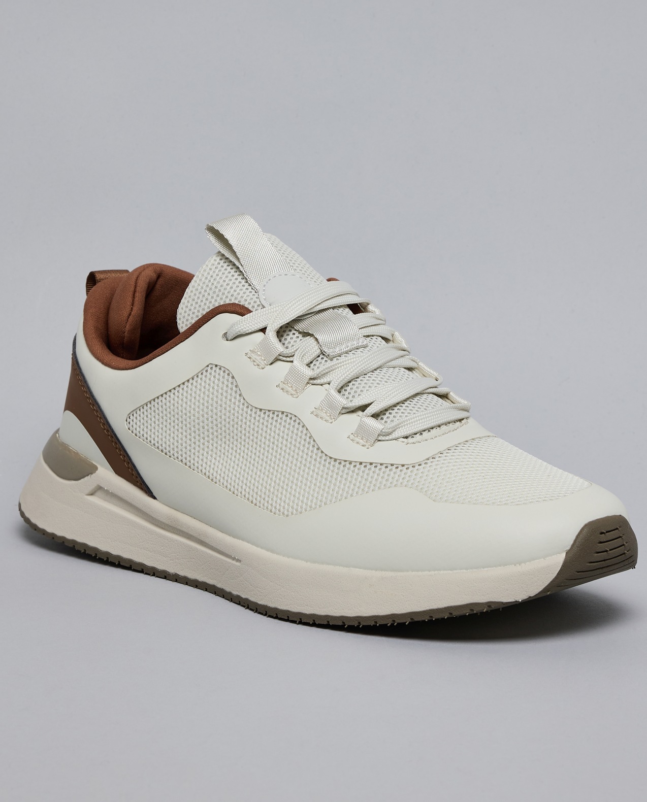 Color Block Lace Up Shoes