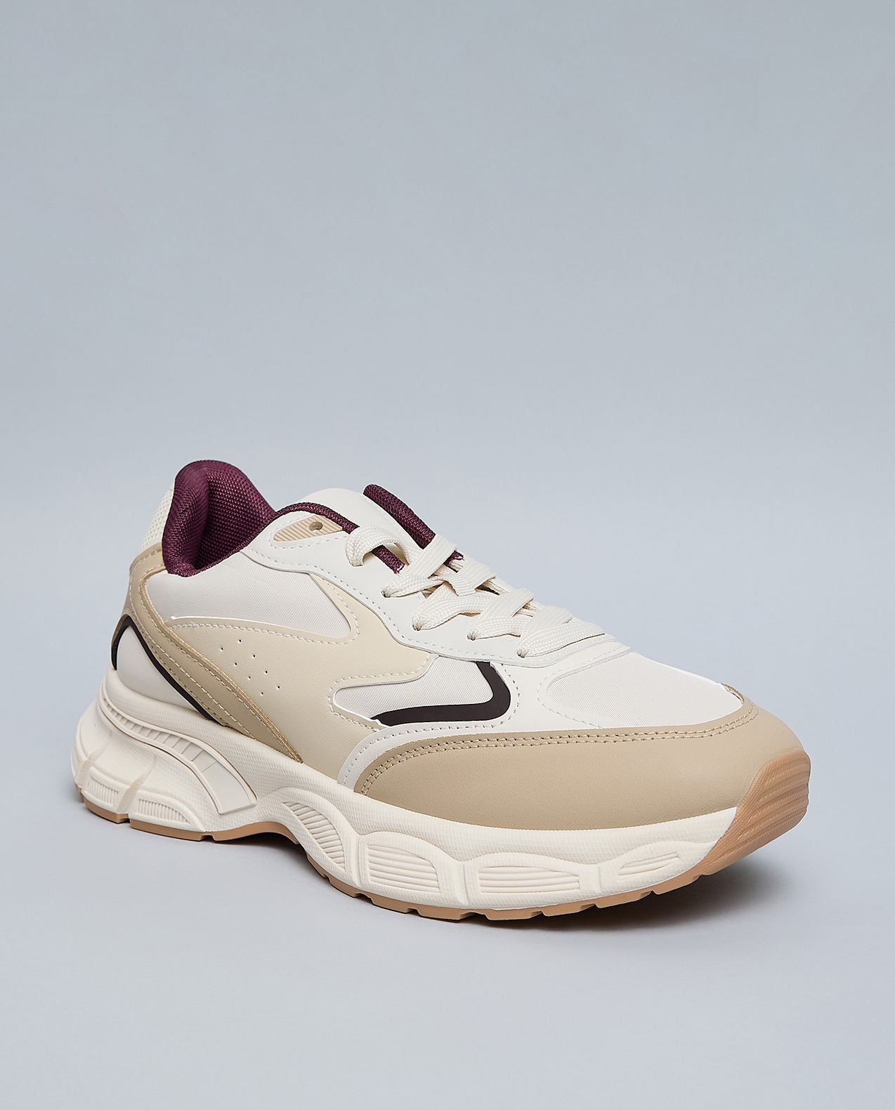 Color Block Lace Up Sneakers