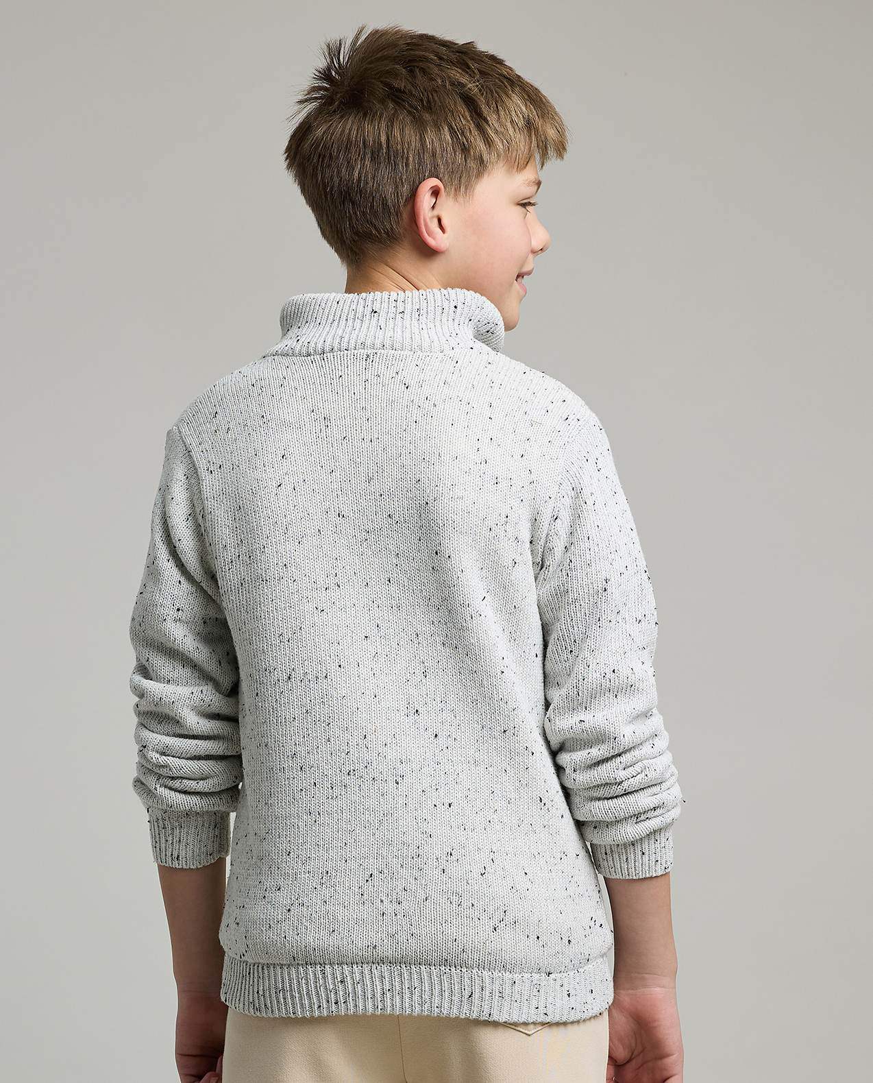 Textured Cardigan with Zippered Closure