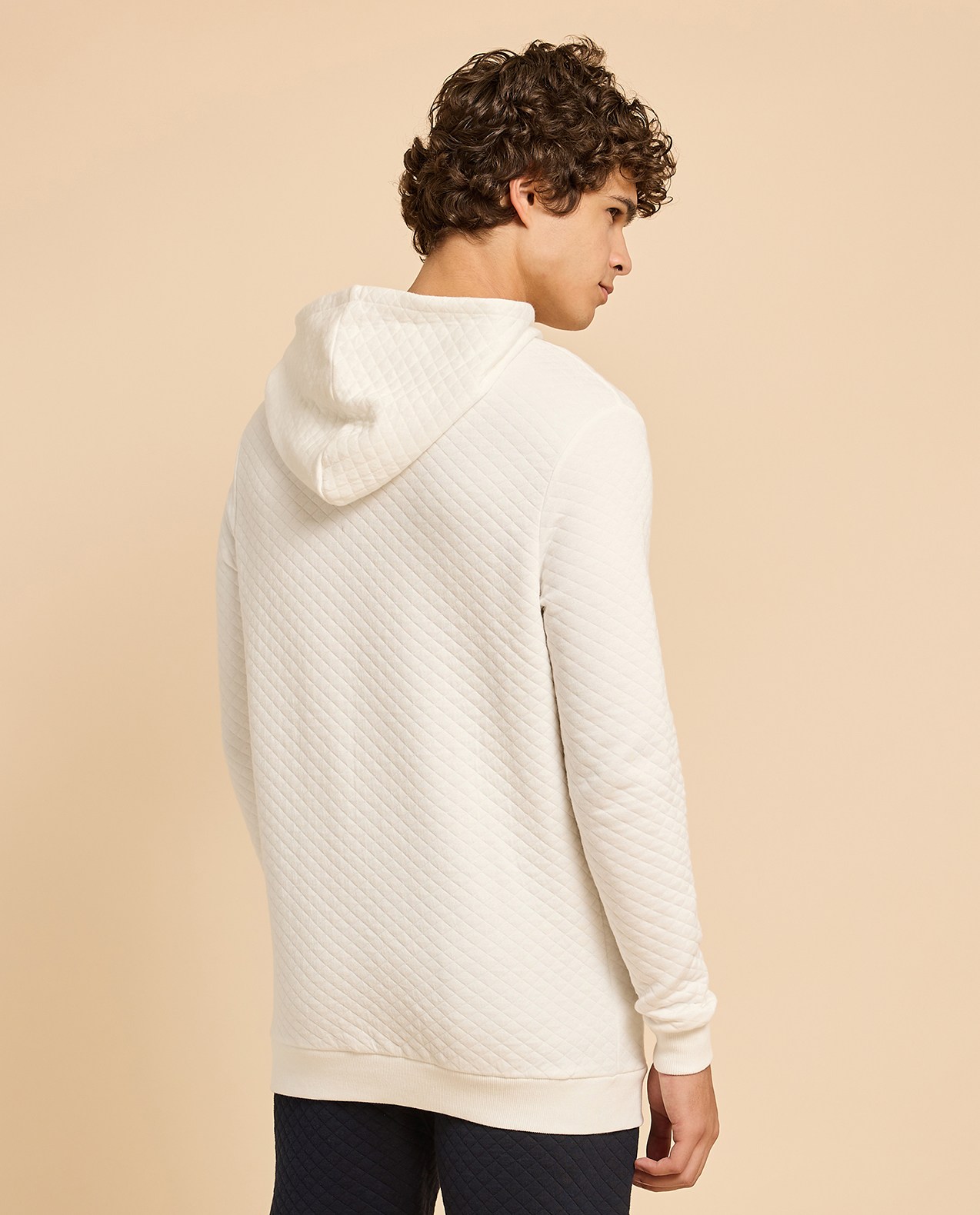 Quilted Hoodie with Long Sleeves