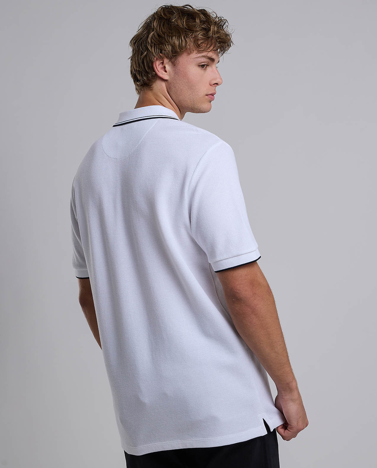 Logo Detail Polo T-Shirt with Short Sleeves