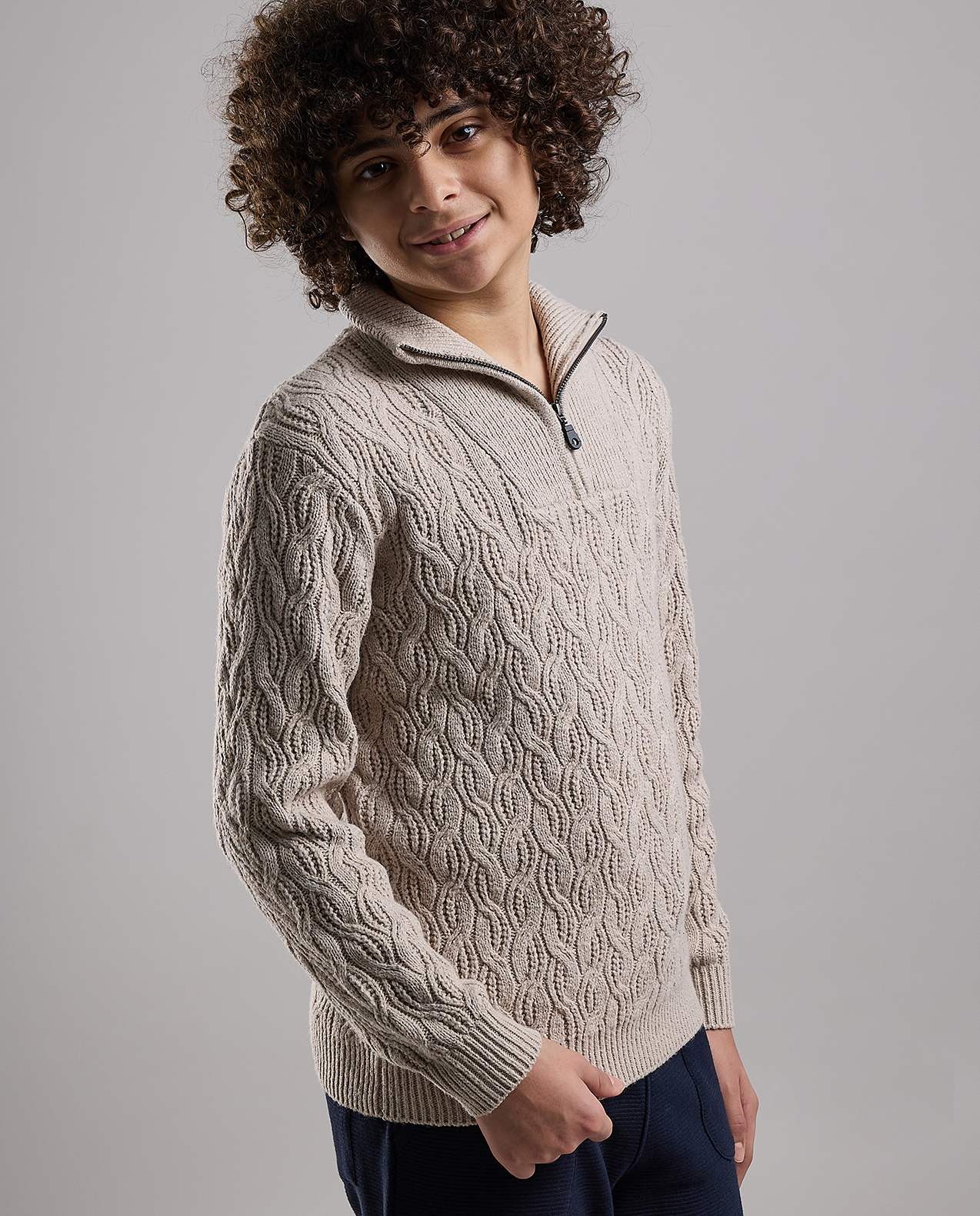 Knitted Sweater with Long Sleeves