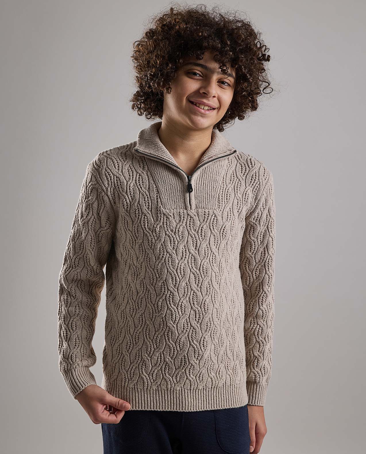 Knitted Sweater with Long Sleeves