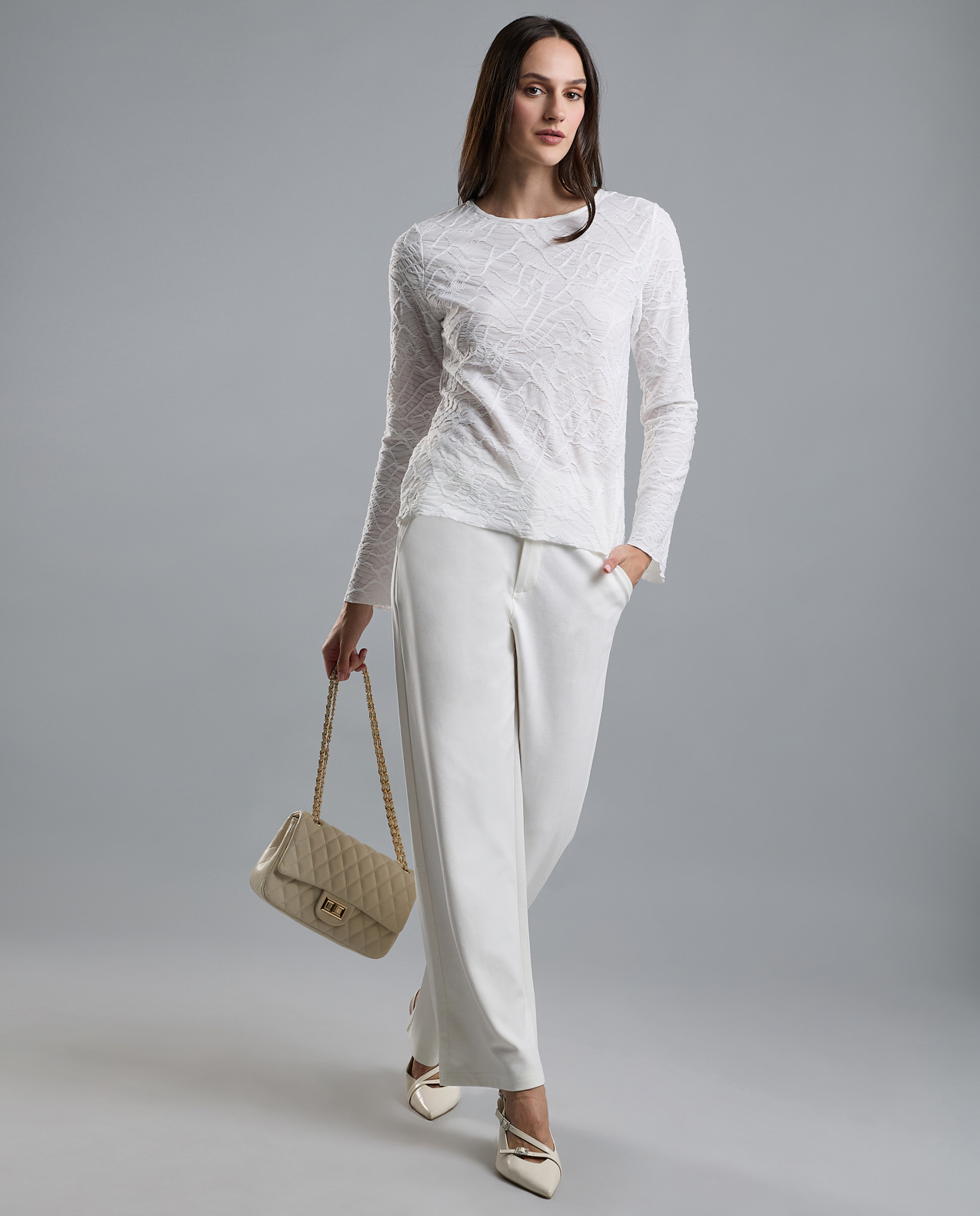 Solid Straight Fit Pants with Button Closure