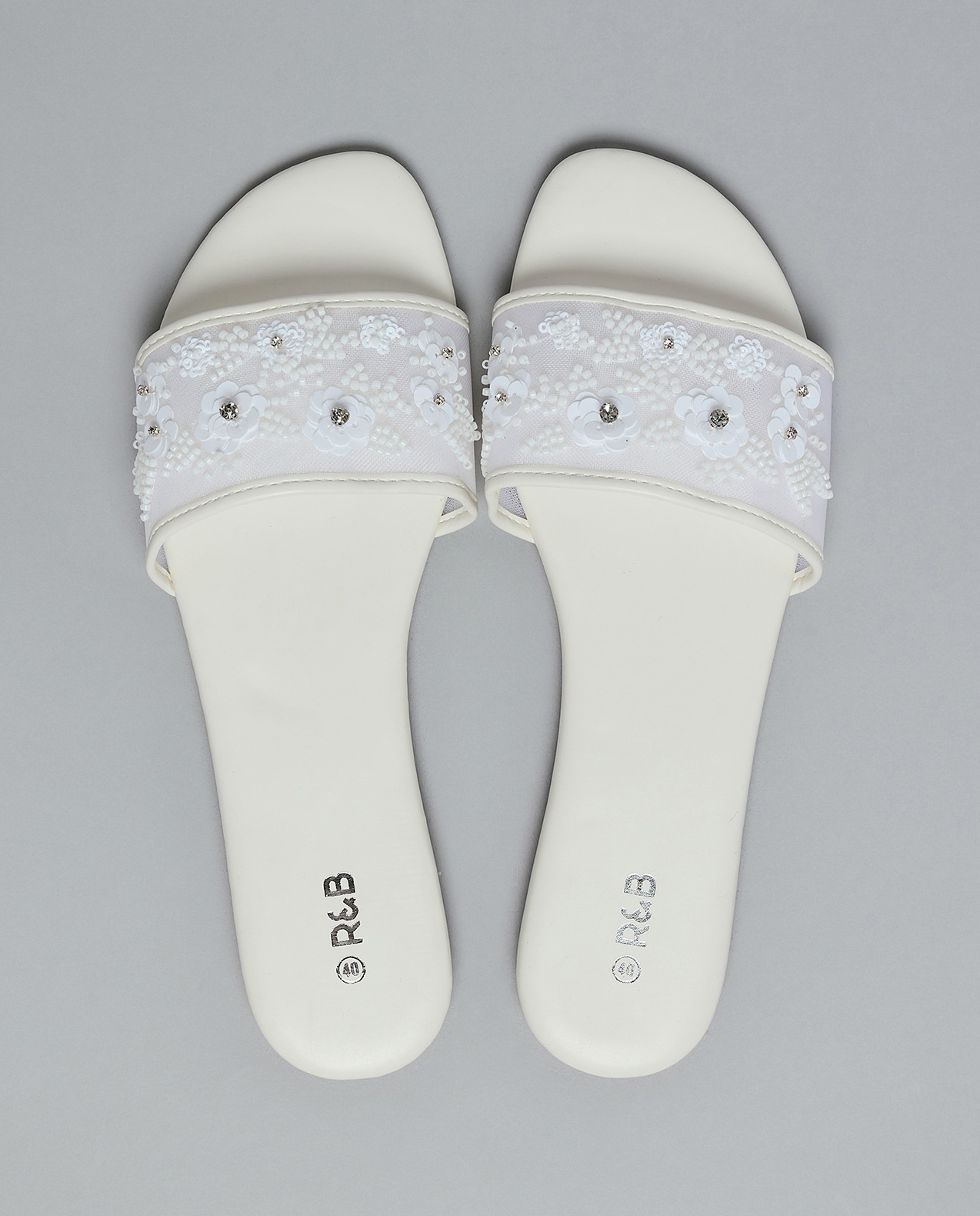 Embellished Flat Sandals
