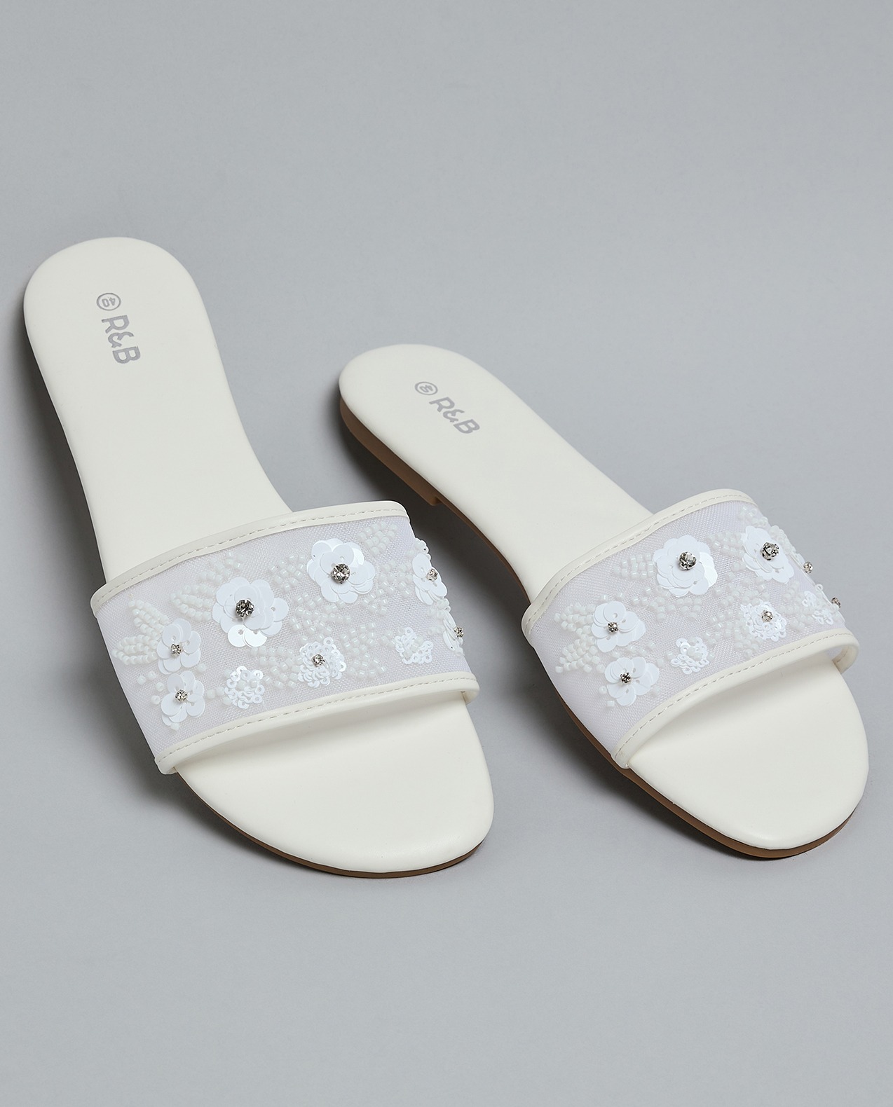 Embellished Flat Sandals